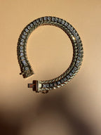 chevron style 4.80tcw diamond tennis bracelet