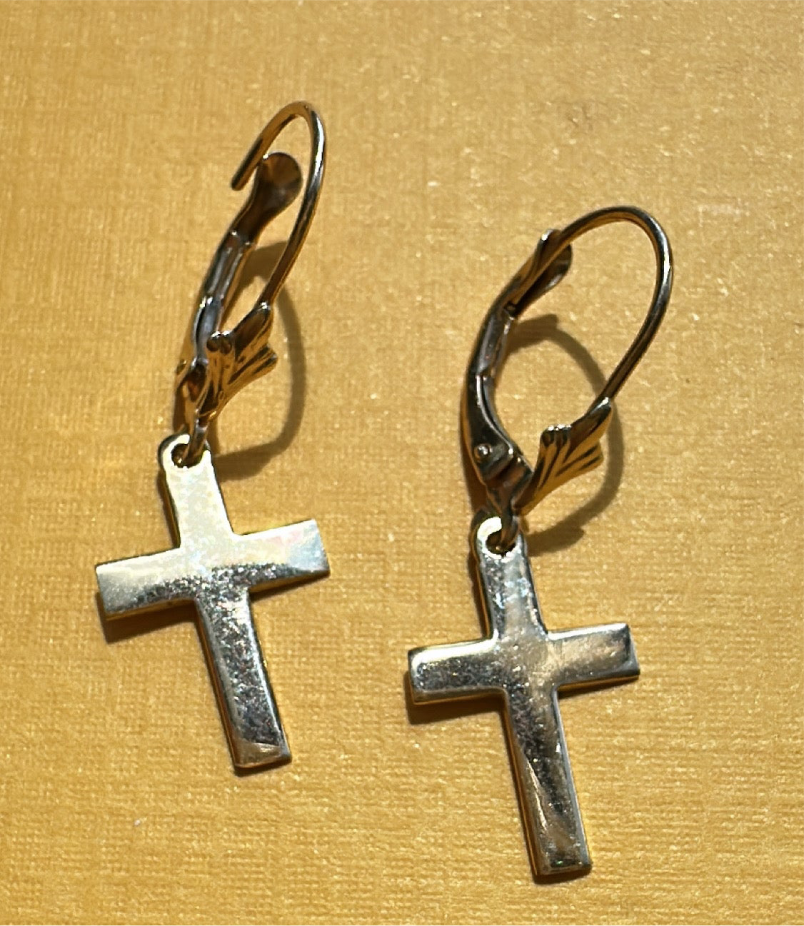 leverback cross dangle