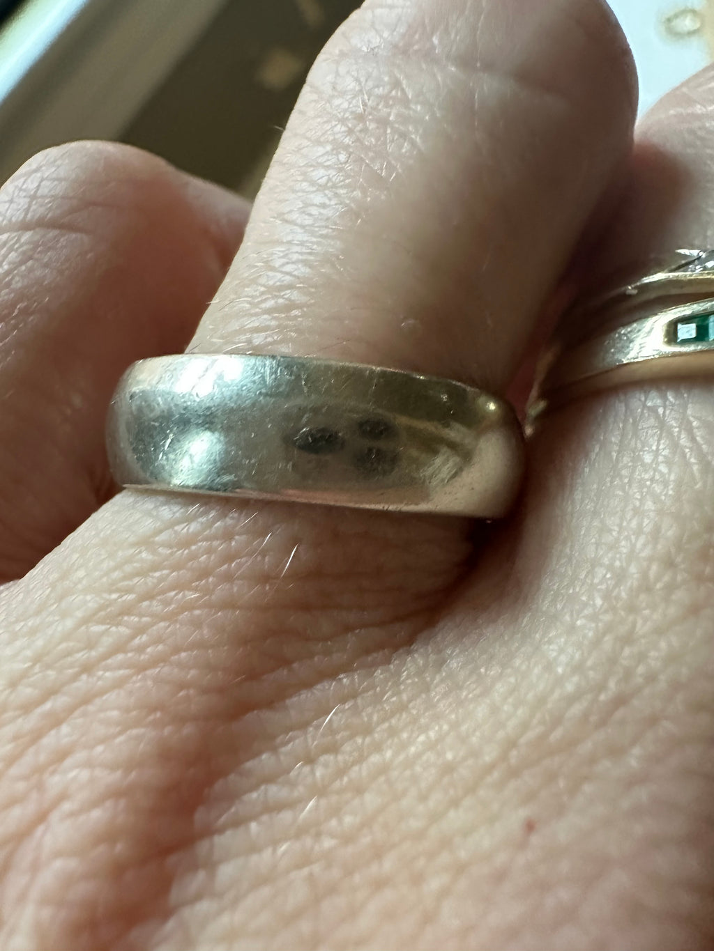 6mm white gold comfort fit band