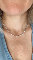 The Emerald Karat custom Floating Light Diamond Tennis Necklace PREORDER DOWNPAYMENT