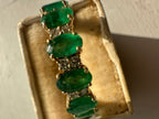 The Emerald Karat THE VERDE LUXE natural emerald + diamond eternity band