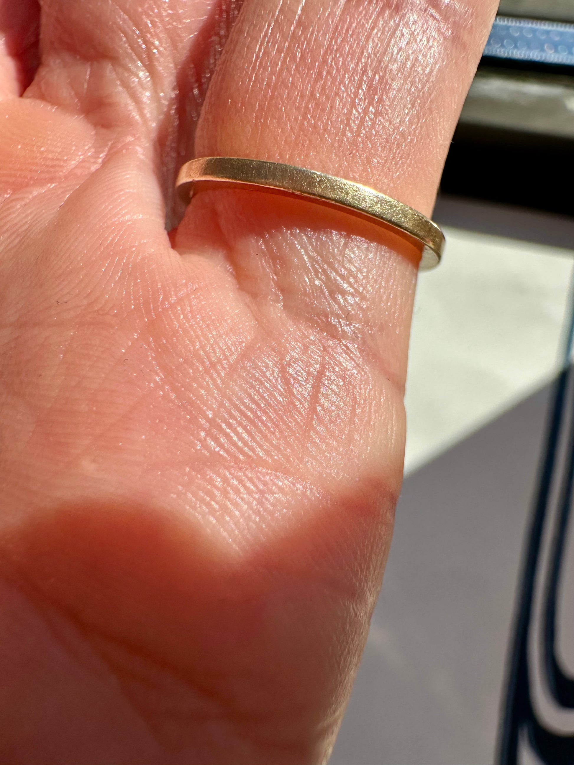 squared edge plain stacking band