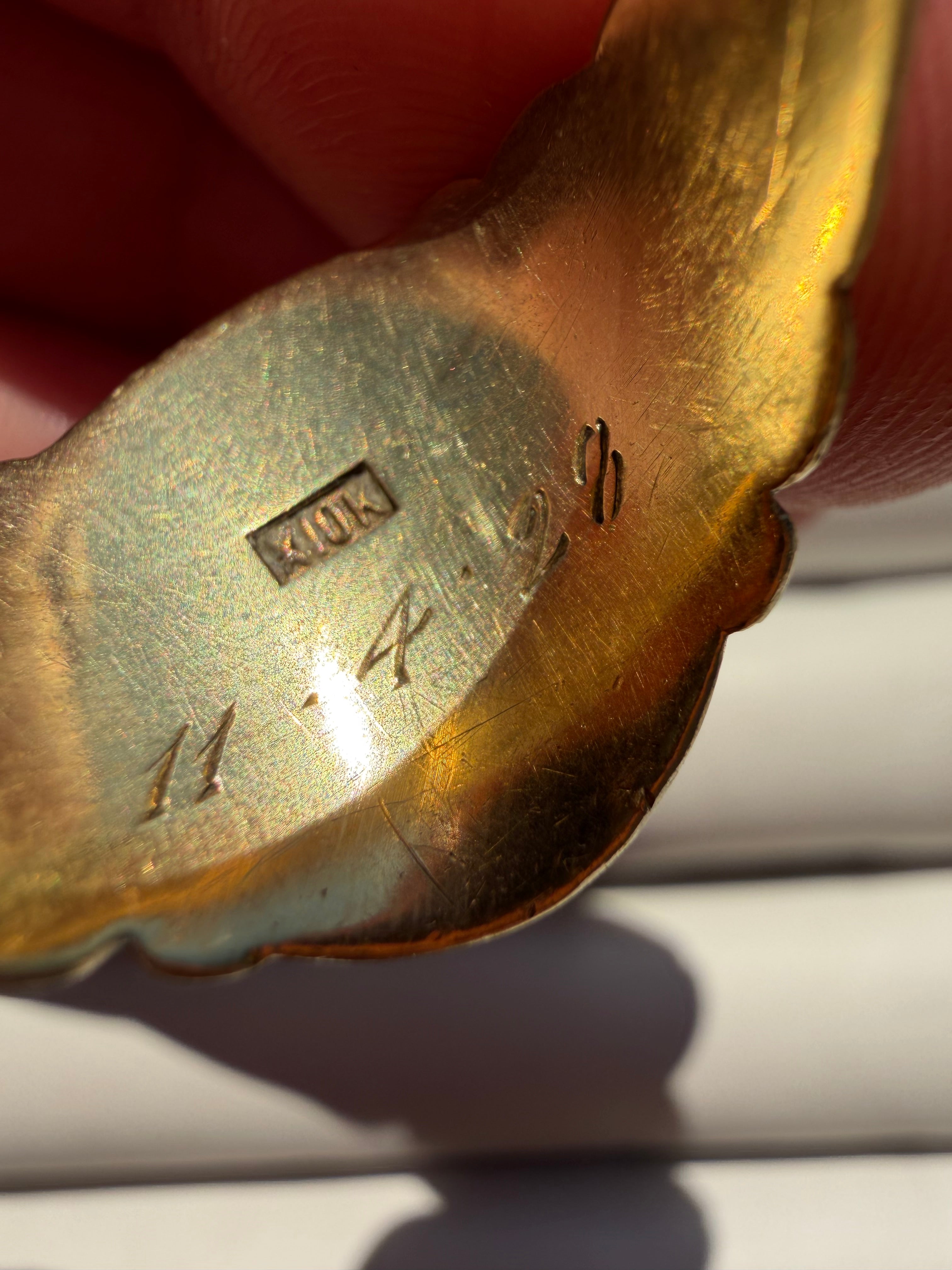 hand engraved c1928 signet ring