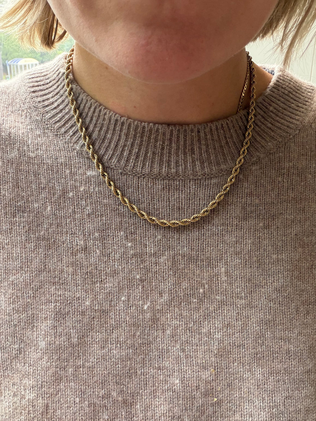 19" rope chain