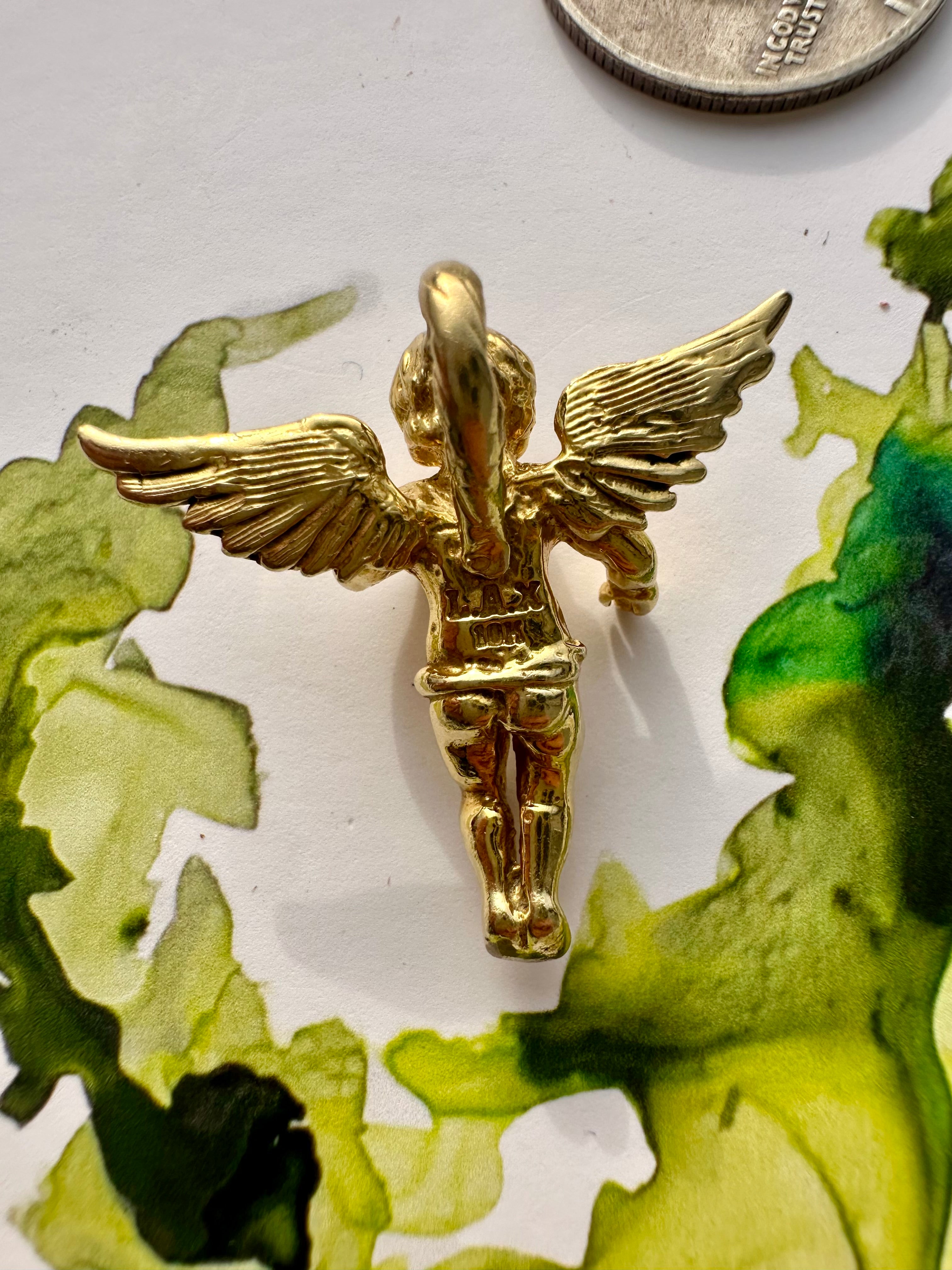 solid large cupid angel
