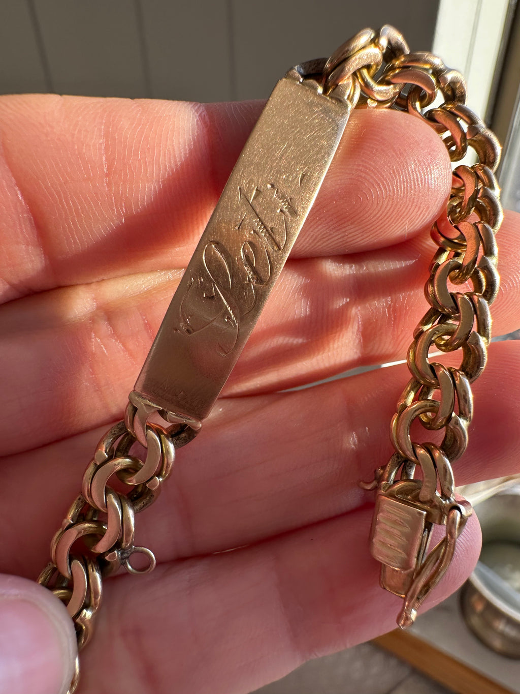 18k gold ID bracelet