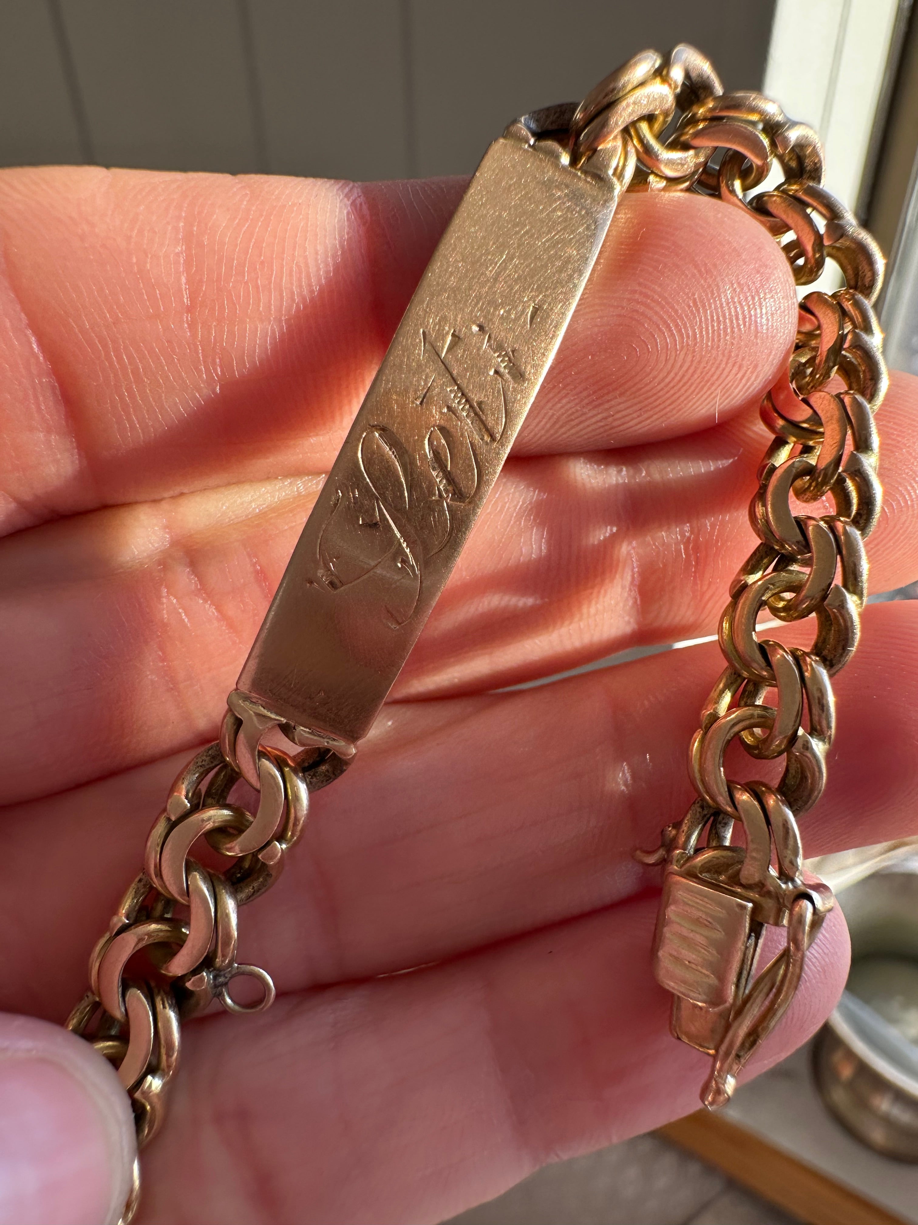 18k gold ID bracelet