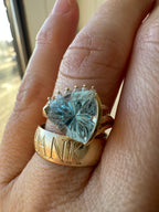 sky blue topaz and diamond ring