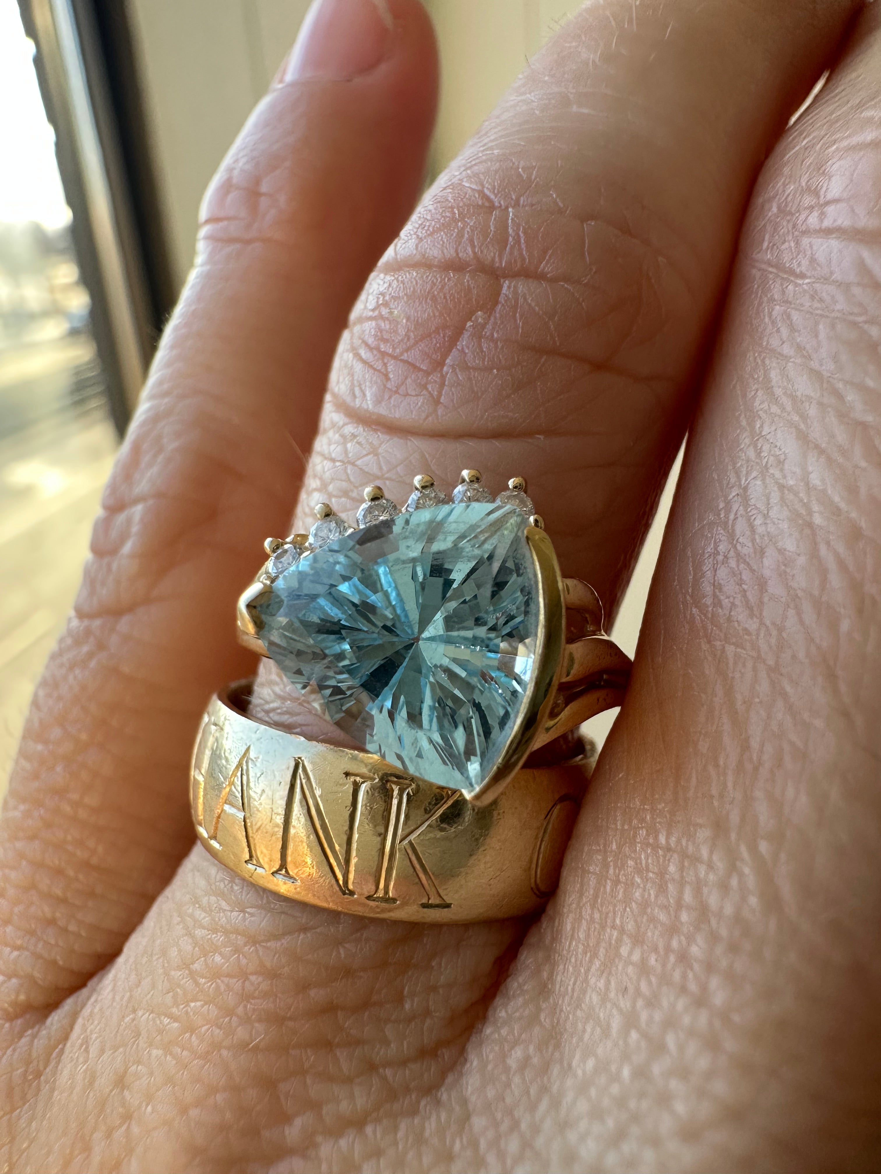 sky blue topaz and diamond ring