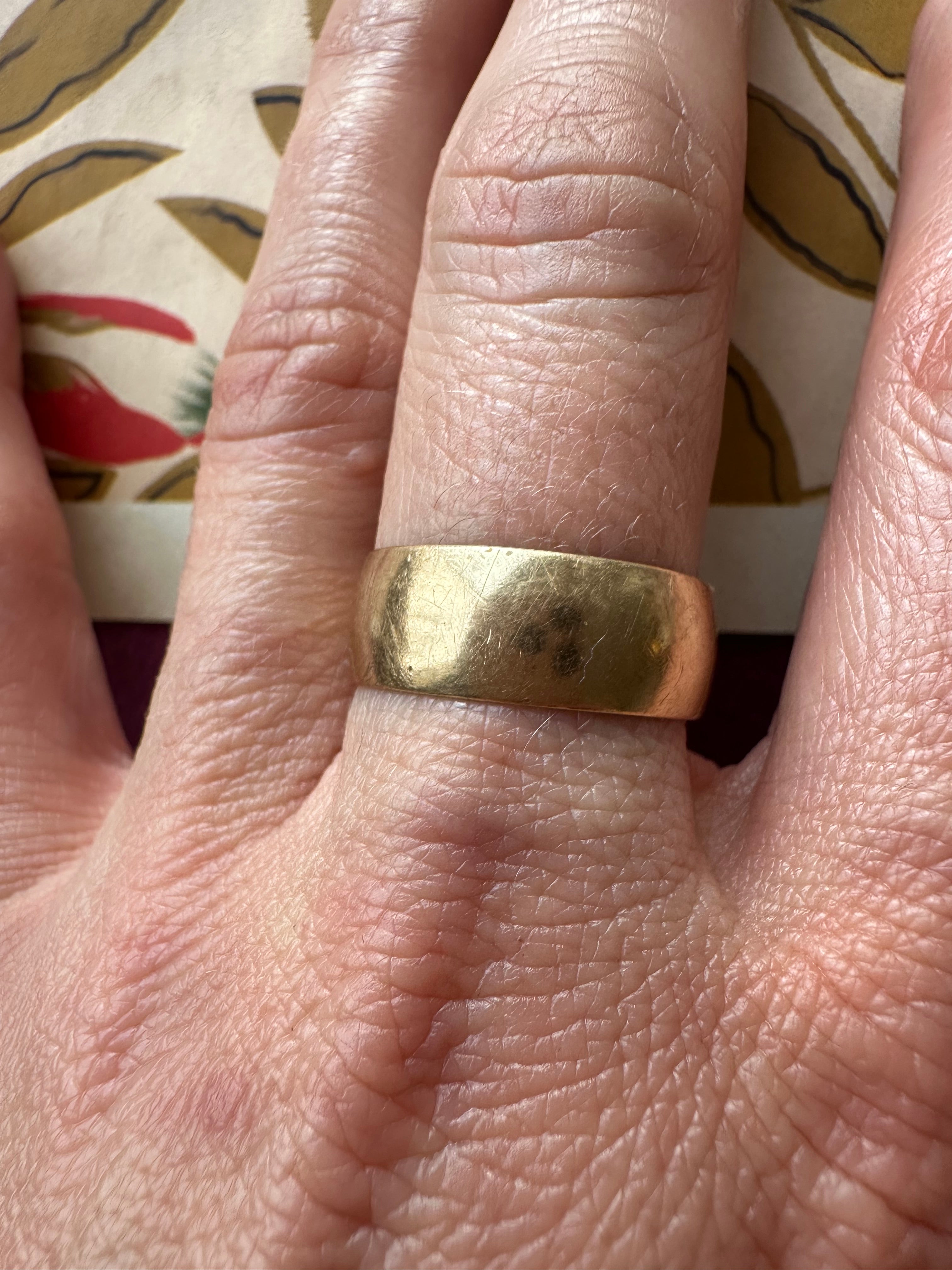 vintage wide band size 11 // 8mm