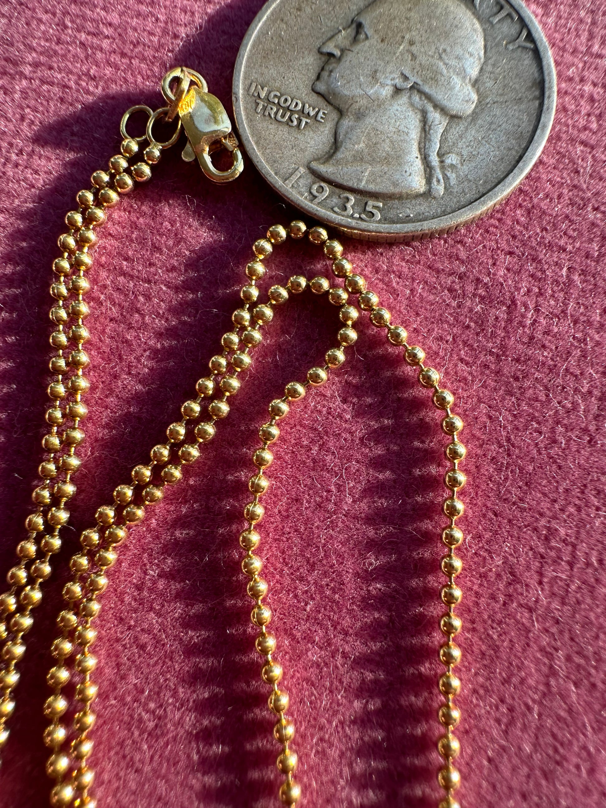 18k gold toilet chain