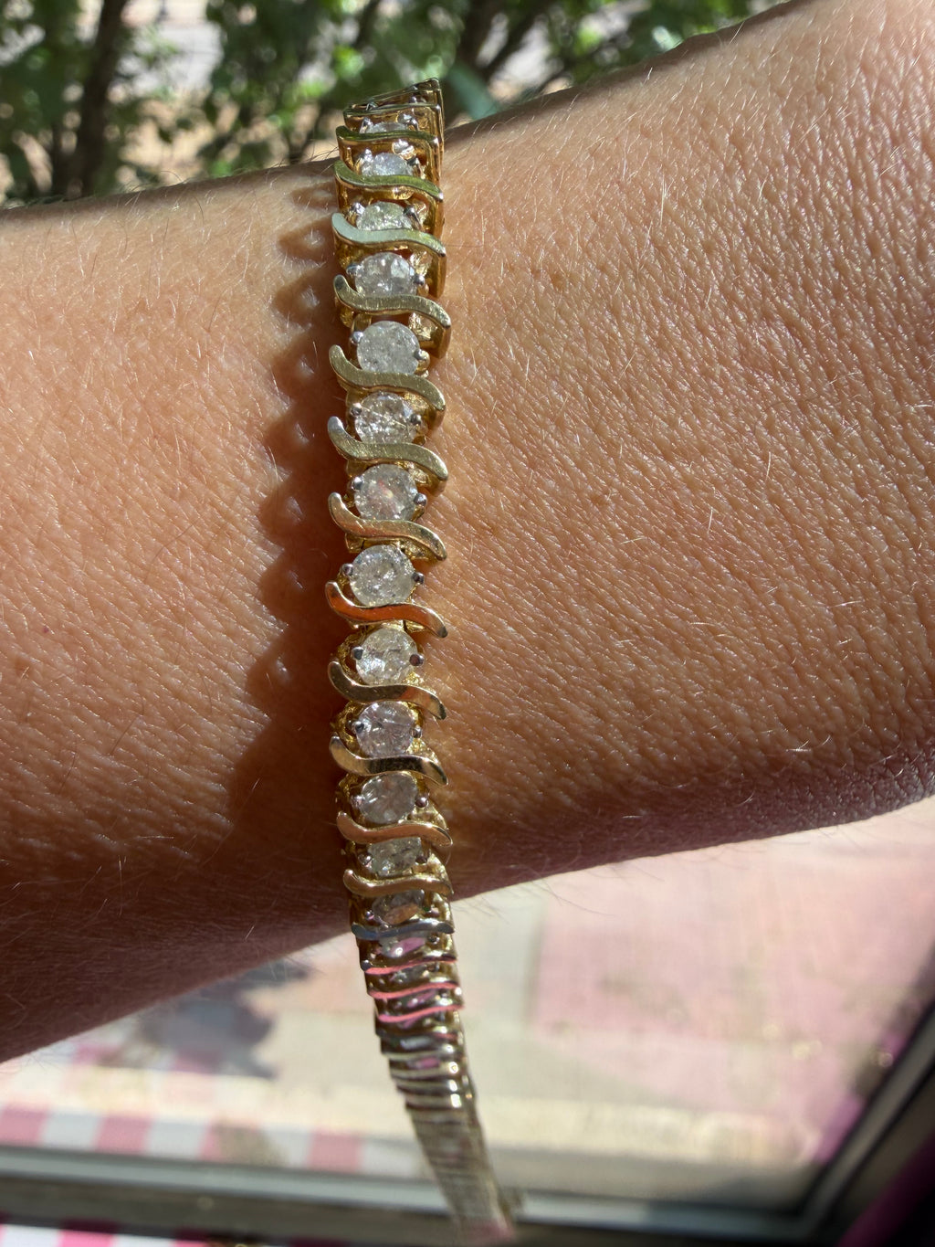 S link tennis bracelet