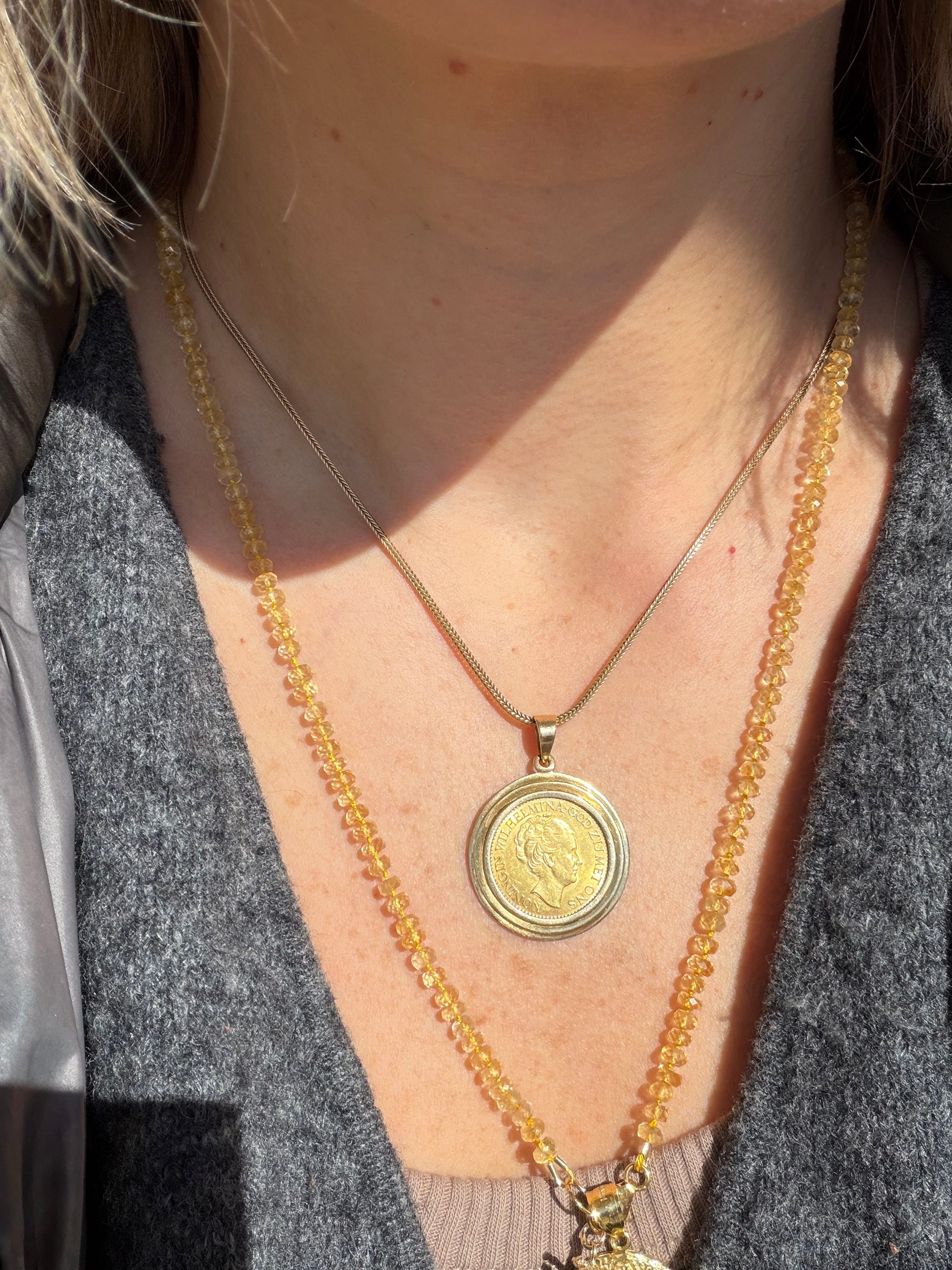 1925 Netherlands Gold 10 Gulden Coin