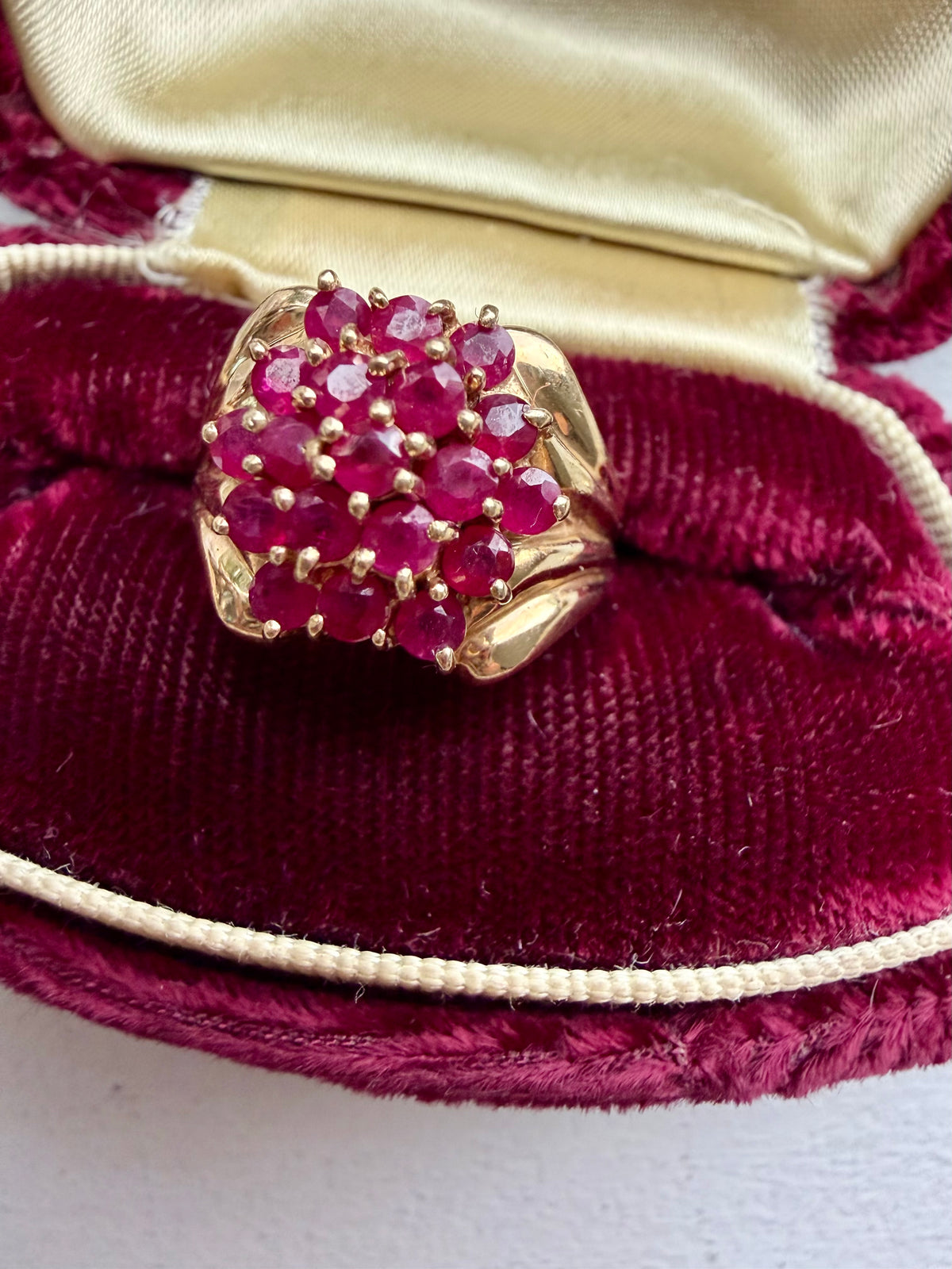 ruby cluster ring