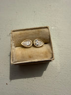 bezel and martini set lab diamond studs