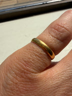 18k gold band engraved PATTIE