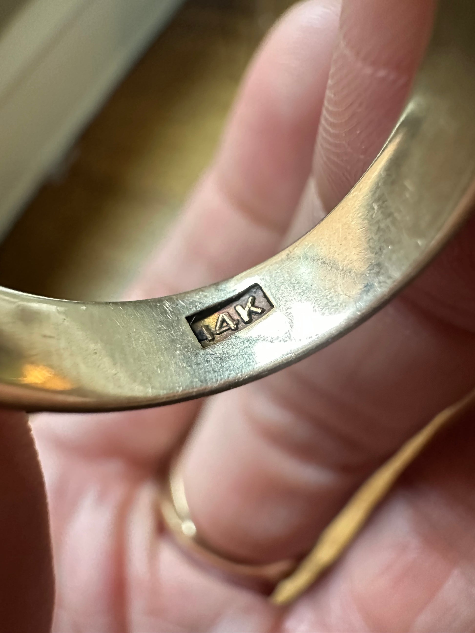 5mm antique 14k yellow gold band