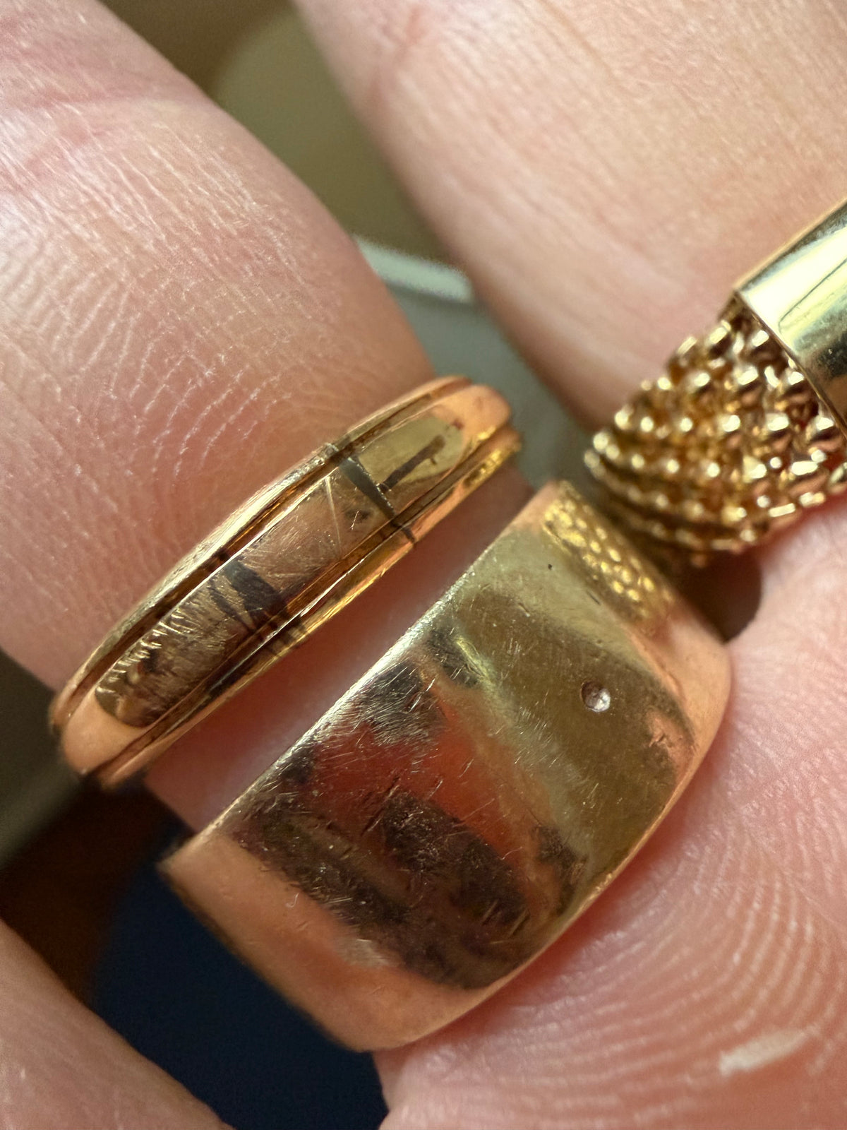 intaglio carnelian set in 18k