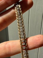 chevron style 4.80tcw diamond tennis bracelet