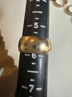 8mm wide vintage gold band