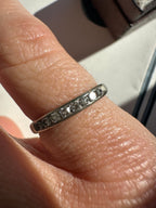 white gold and diamond anniversary band