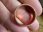 6.5mm antique 18k buttery gold band