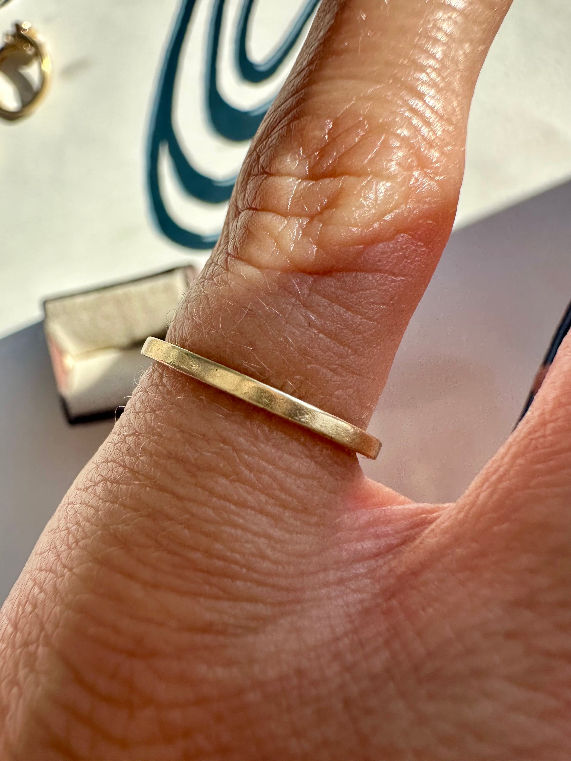 squared edge plain stacking band