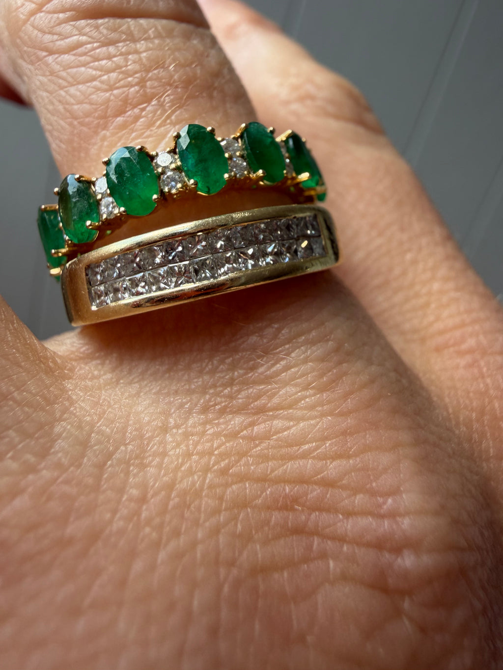 princess cut diamond band