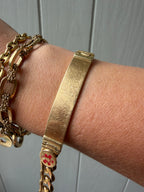 ID bracelet with curb chain