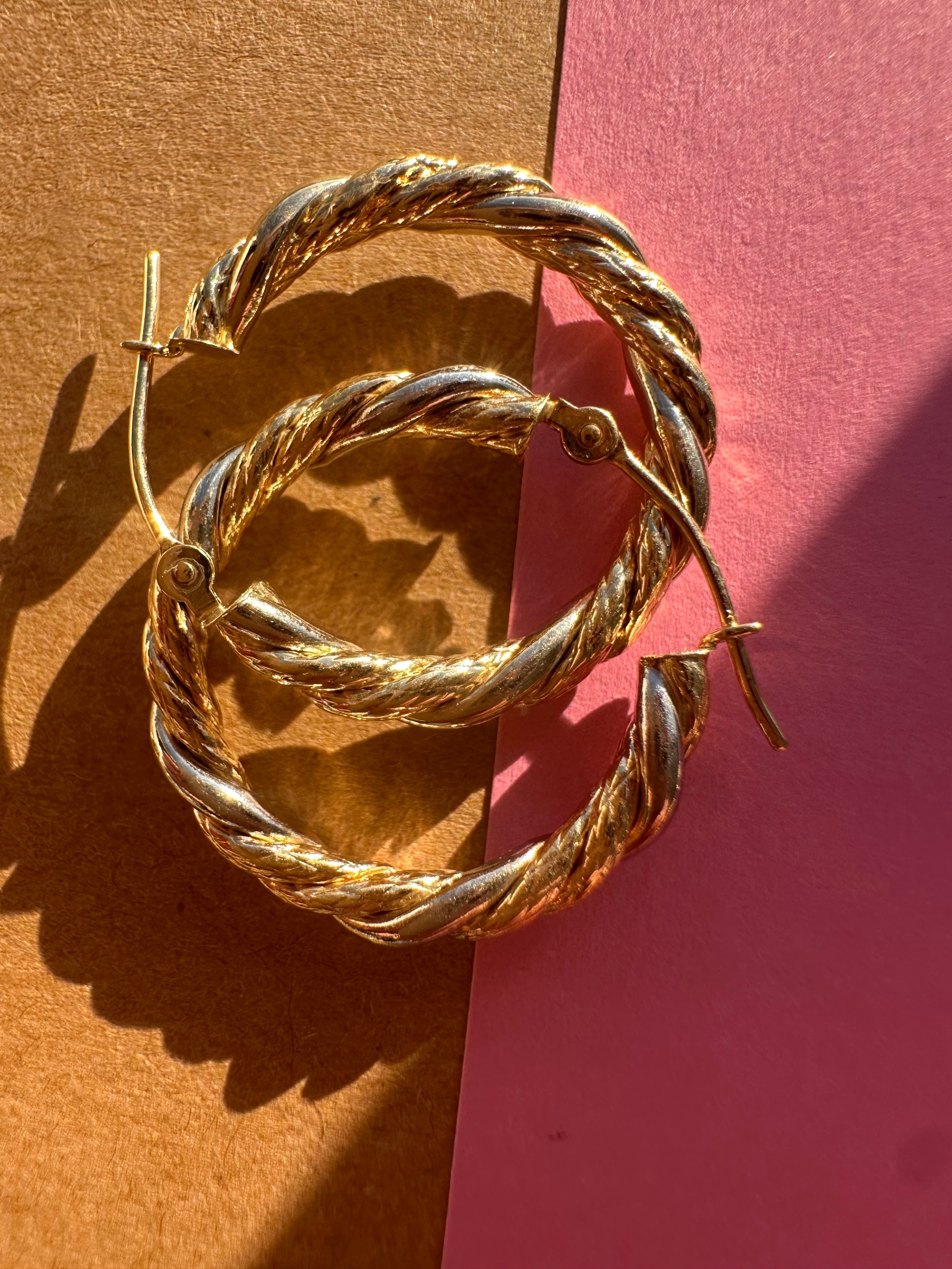 two tone croissant hoop