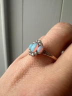 antique opal and seed pearl