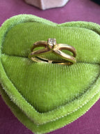 cross cross diamond ring