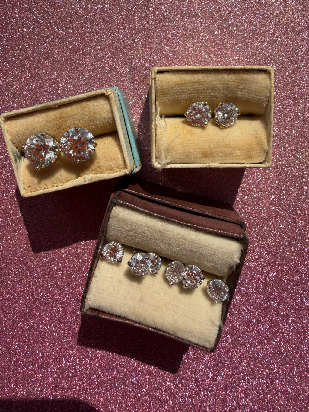 VVS2 1.02-4.19tcw lab diamond stud earrings