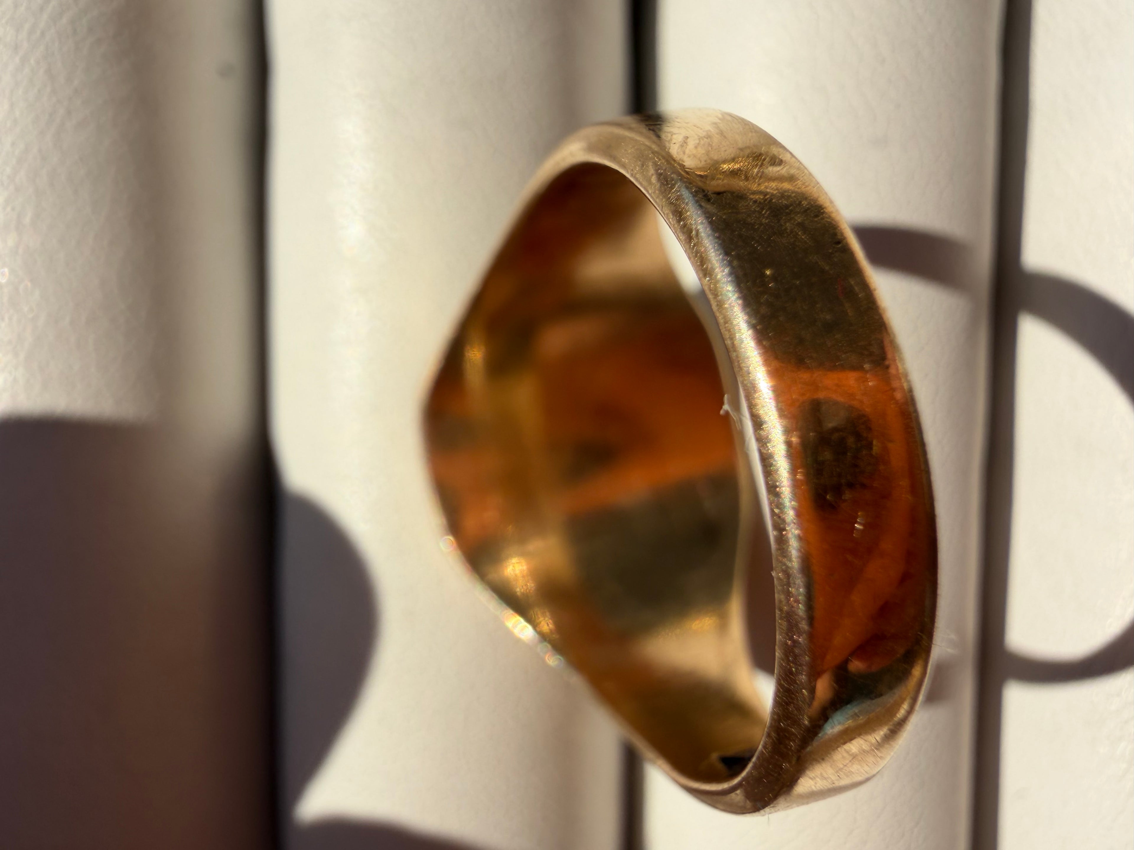 rounded square signet ring