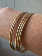 solid 18k gold bangles