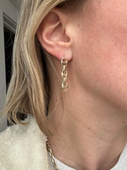 g*cci link dangle earrings
