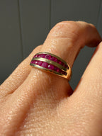 ruby and gold band