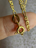 18k figaro 24" chain