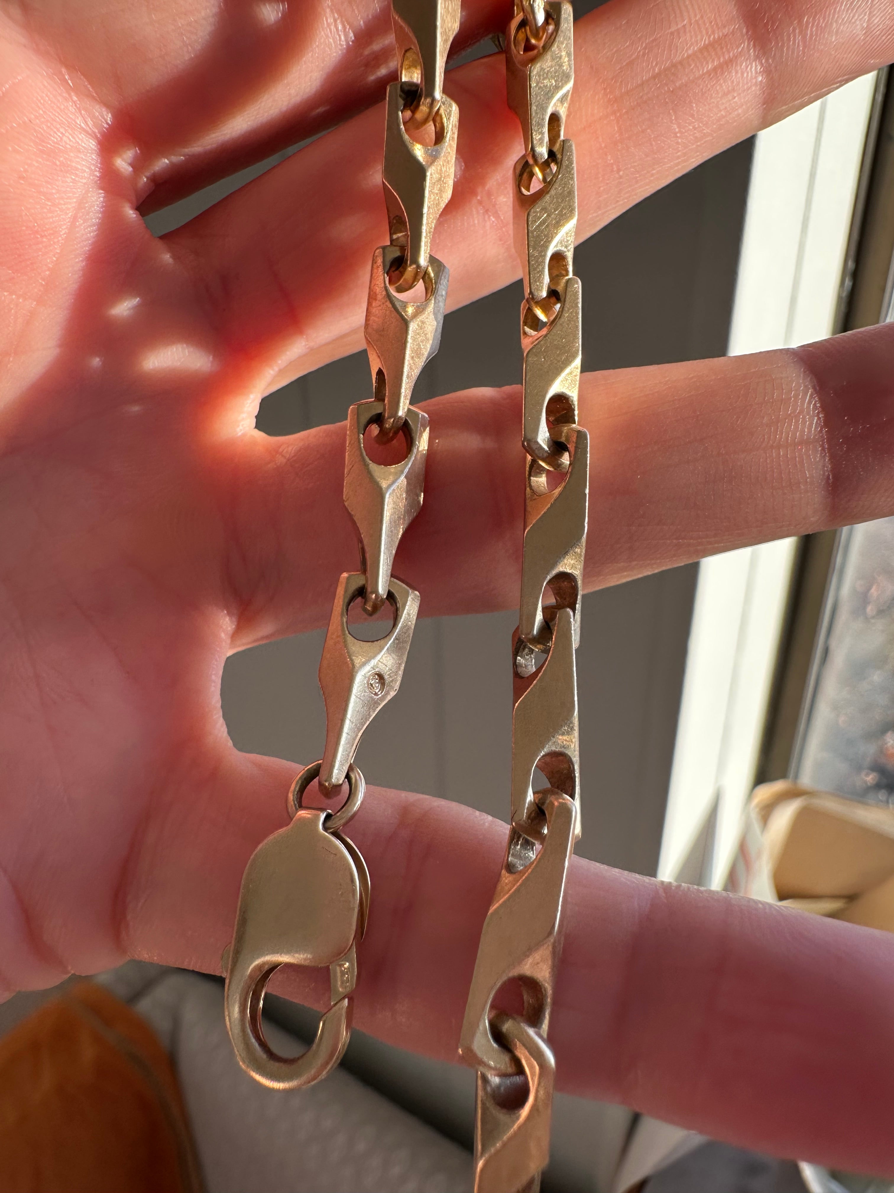 chunky heshe link bracelet