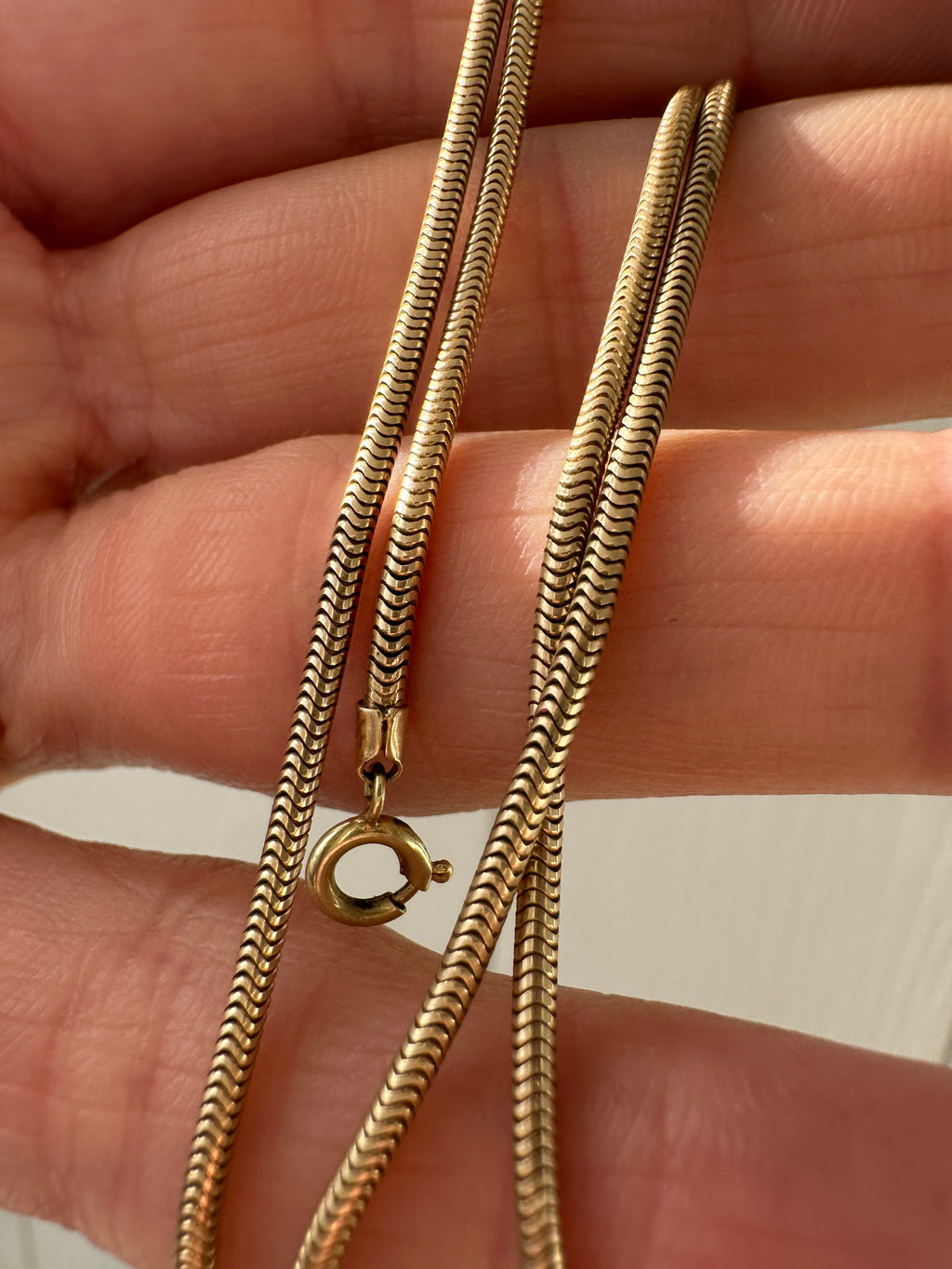 15.75” snake chain