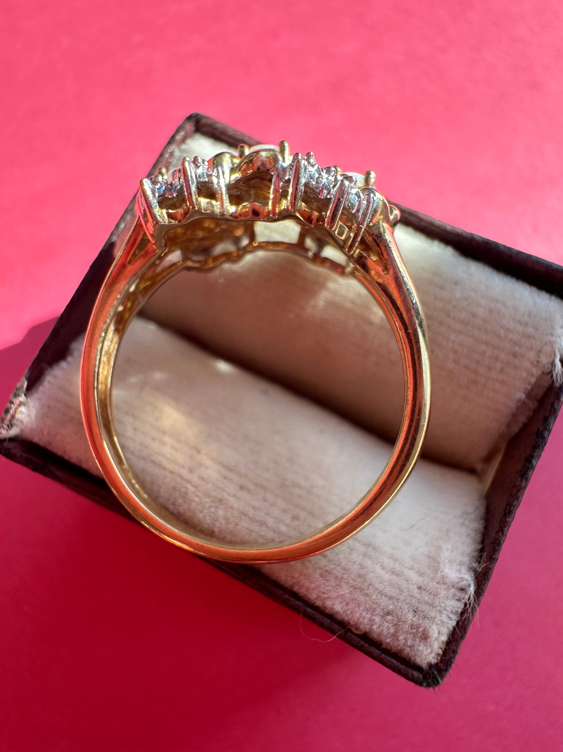 opal and diamond ring