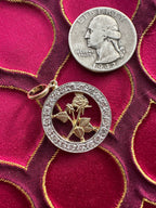 diamond rose pendant // pin conversion