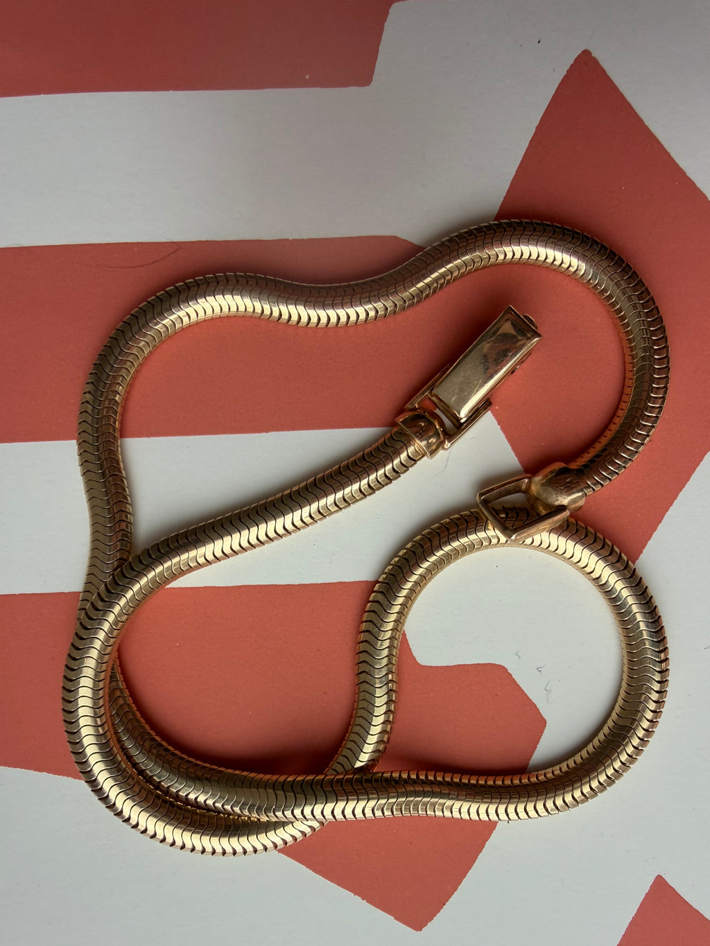 chunky collar snake chain 16.25" long