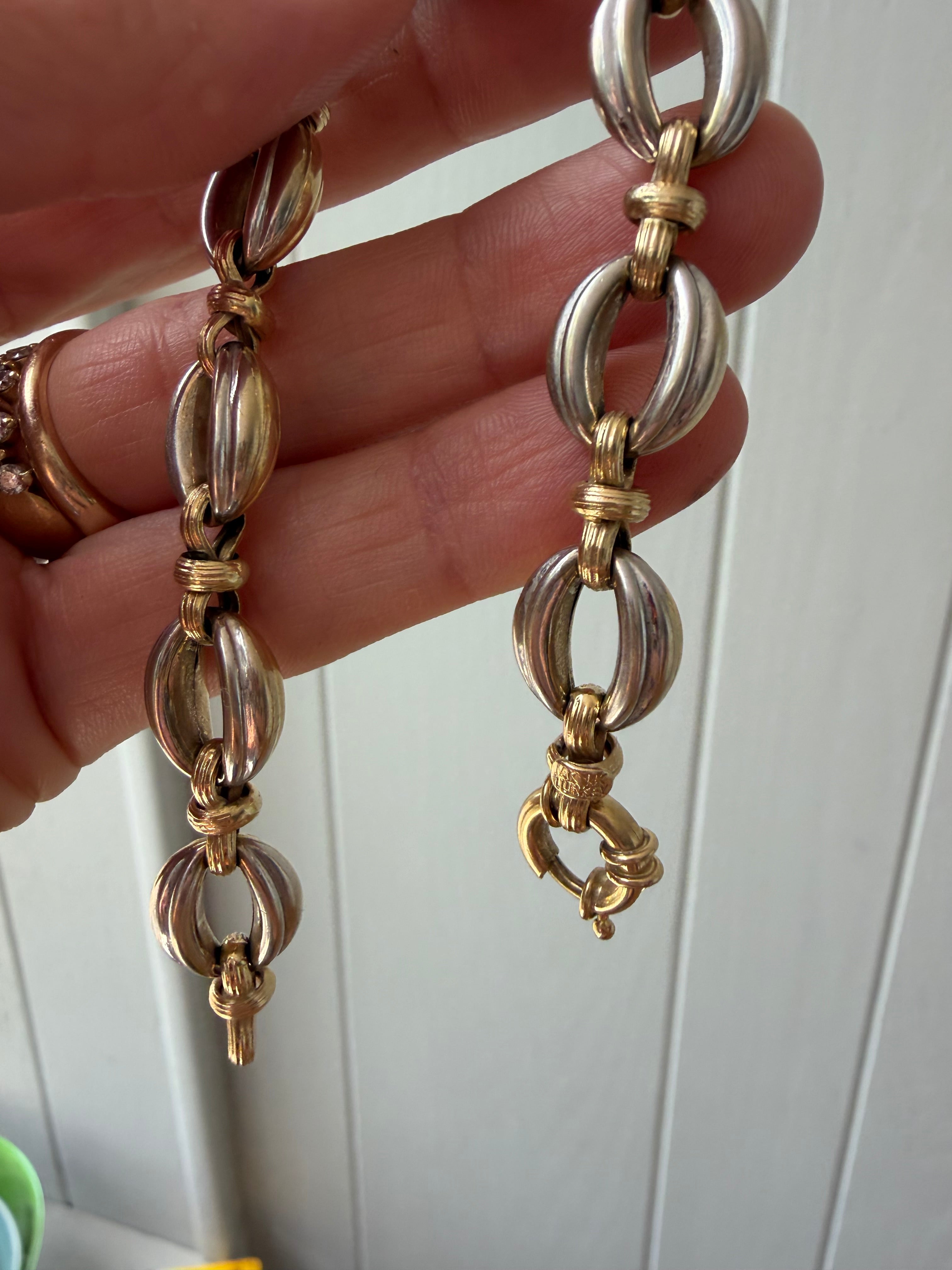 reversible yellow or two tone bracelet
