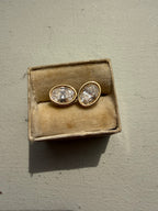 bezel and martini set lab diamond studs
