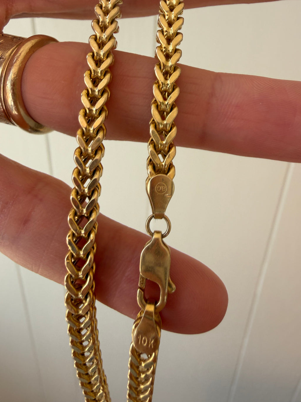 10k gold 25.75" franco chain