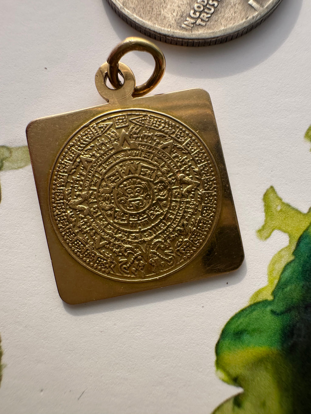 mexican aztec mayan calendar charm