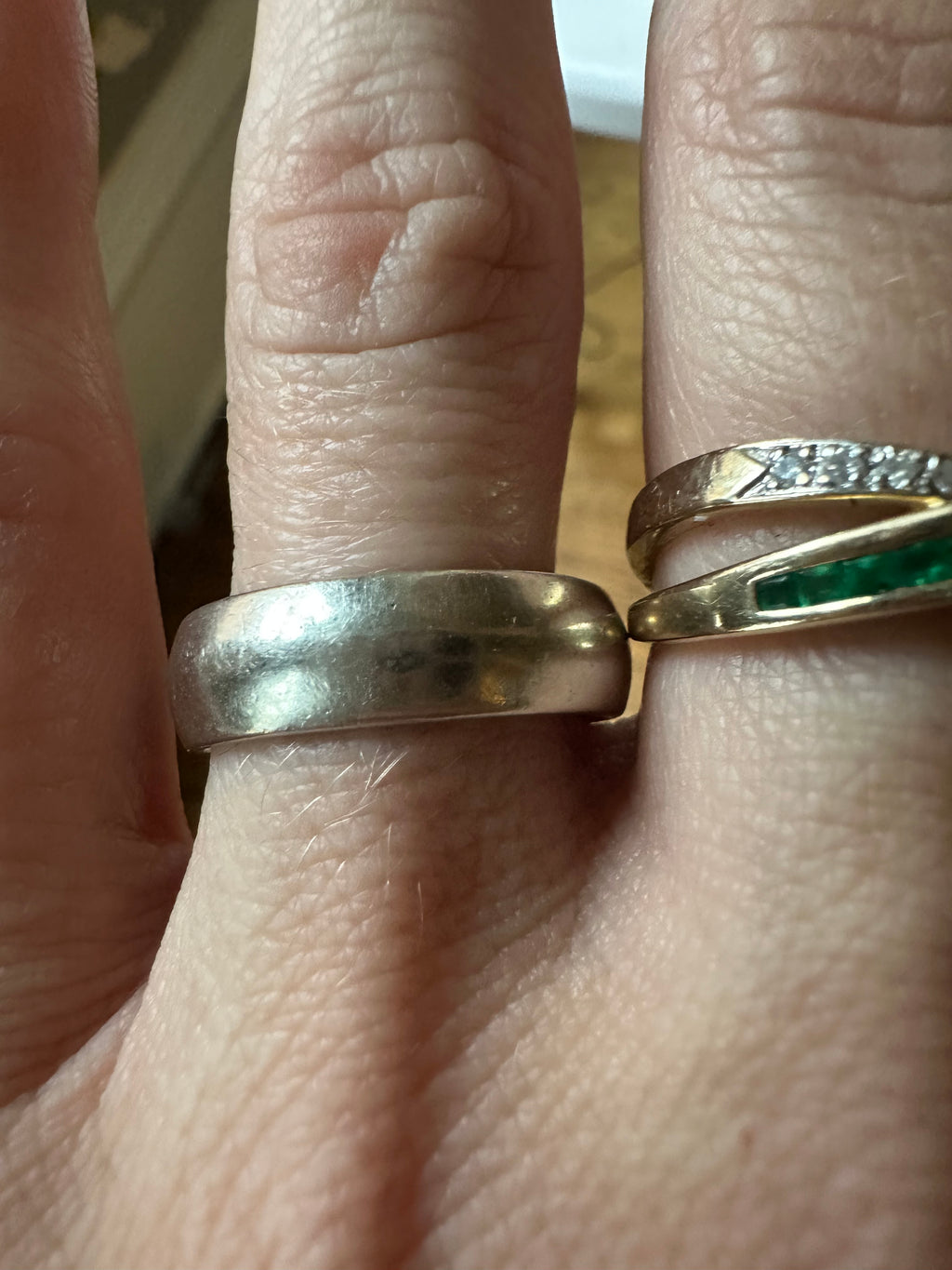 6mm white gold comfort fit band