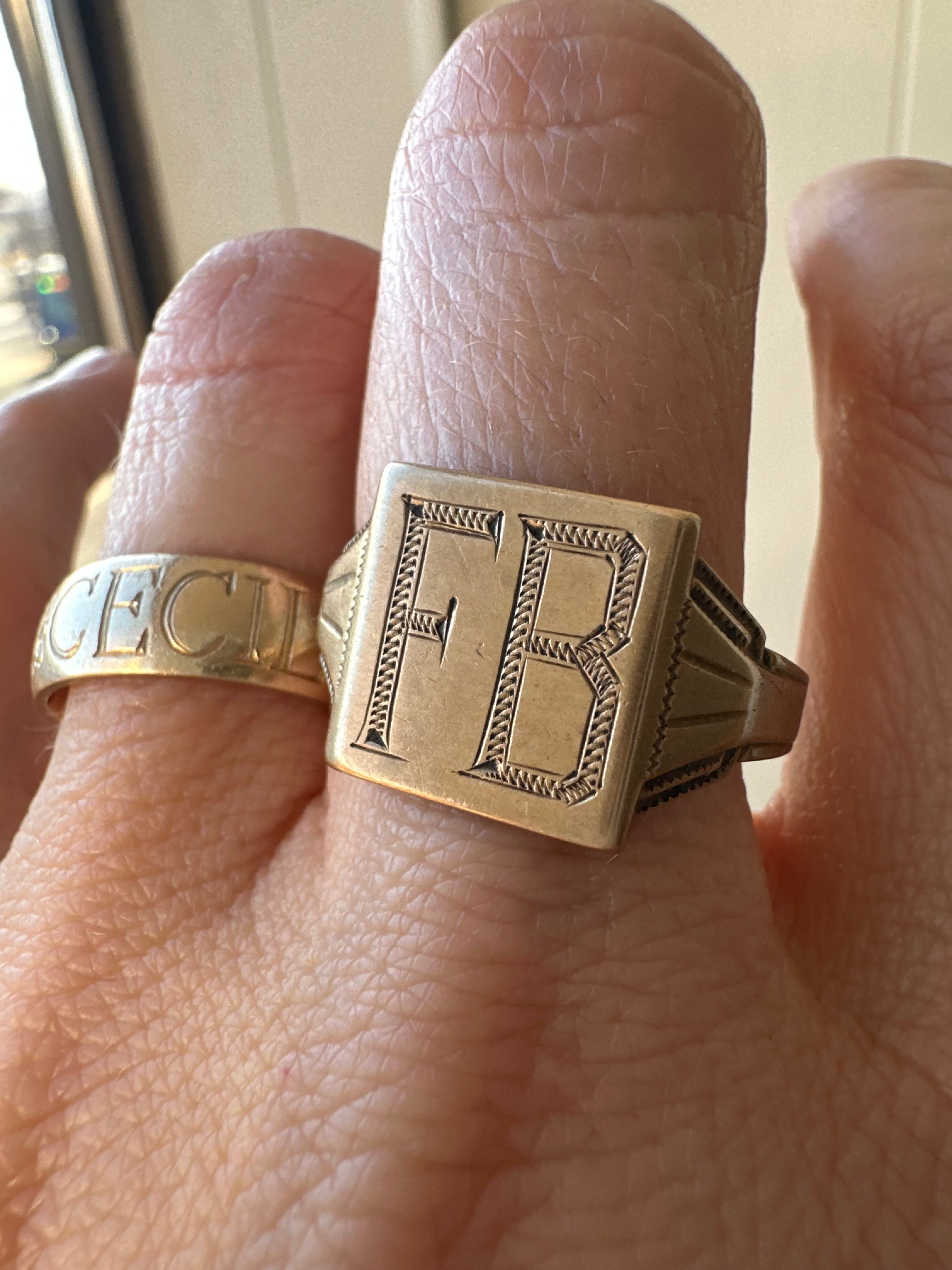 FB signet ring