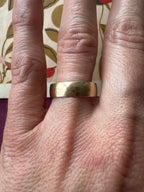 10k gold band 10.75 // 6mm